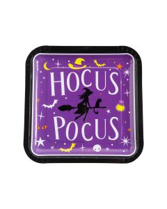 Witch Party Square Paper Dinner Plates - 8 Ct.