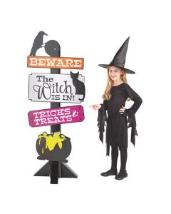 Witch’s Brew Halloween Directional Sign