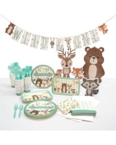 Woodland Tableware Kit for 24 Guests