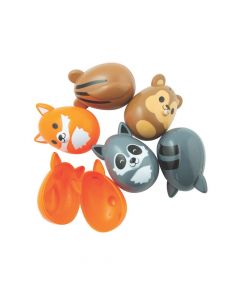 Woodland Creatures Shaped Easter Eggs - 12 Pc.