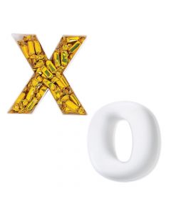 X and O Candy Buffet Containers
