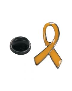 Yellow Awareness Ribbon Pins