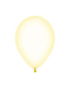Yellow Crystal Pastel Balloons 12cm