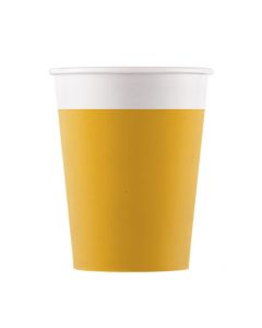 Yellow Paper Cups 200ML - Eco Friendly