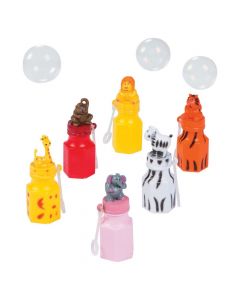 Zoo Animal Character Bubble Bottles