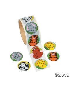 Zoo Animal Sticker Rolls
